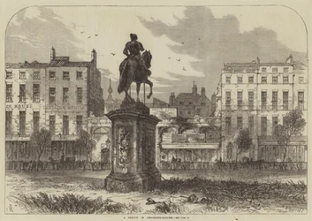 Eine Skizze am Leicester-Square